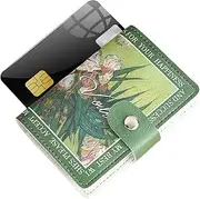 [Fmzrbnih] Women Credit Card Holder - Front Pocket Wallet, Small Portable Wallets | Floral Anti-demagnetization Floral Credit Card Holder Organizer, Slim Women Pe Wallet, Oleander, 10.5x7.5x2cm, Please refer to