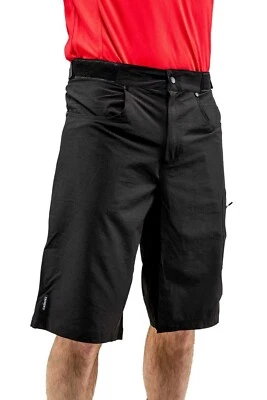 Chamonix Corsica Padded Chamois Liner MTB Mountain Bike Shorts Black Medium Zip