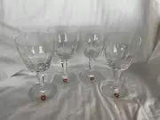 Vintage Orrefors Crystal Wine Glasses - Set Of 4