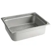 1/2 Size Anti-Jam Steam Table Pan W/Footed Cooling Rack (select depth below)