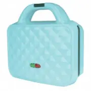 Brentwood Couture Purse Non-Stick Dual Waffle Maker In Blue With Indicator Light