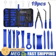 19PCS Car Trim Removal Tool Auto Hand Plastic Pry Bar Panel Door Clip Interior