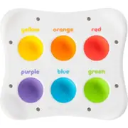 Fat Brain Toy Co Dimpl Duo 1-4y Kids/Baby Shape/Colour Pop Silicone Sensory Toy