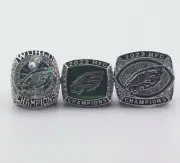 Philadelphia Eagles 2018/2022 NFC & Super Bowl championship Ring Set w/box