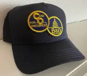 Cap / Hat (Navy Blue) -B&O/C&O Combo merger #11922 -NEW