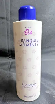 Avon's TRANQUIL MOMENTS Relaxation Foam Bath 16 Fl.oz 2002 Discontinued - Sealed