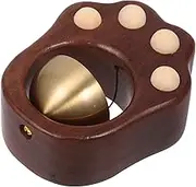 Doorbell Magnetic Entry Chime Walnut Wood Decorative Brass Versatile for Home Office Classroom