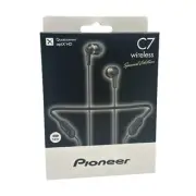 Pioneer SE-C7BT(B) Bluetooth Earphone Canal Type Callable Black NEW