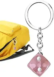 [Generic] Purse Charm Keychain - Dice Keychain for Backpack,Cool Trinkets Keyring Pendant for Women Men Boys Girls Kids Teenagers Adults Teens
