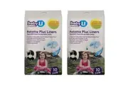 2x 10pc BabyU Fragranced Disposable Liners for Potette Plus Toilet Training Seat