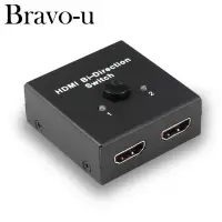 在飛比找momo購物網優惠-【Bravo-u】4k雙向轉接 二進一/一進二出 HDMI視