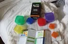 7 Piece Meal Prep Haven Portion Control Multi-Colored Container Kit w/ Guide NEW