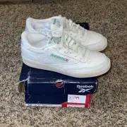 Reebok Club C 85 Vintage White Green DV6434 Men Size 5.5 New Tennis Trainer