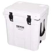 VEVOR Insulated Portable Cooler, 31 L, Holds 35 Cans, Ice Retention Hard Cooler with Heavy Duty Handle, Ice Chest Lunch Box for Camping, Beach, Picnic