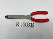 Snap-On Tools USA NEW RED Soft Grip 7" Long Mini Diagonal Cutters 808CF
