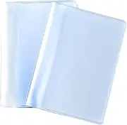 [Aifrymne] 2-Pack Transparent Plastic Wallet Inserts for Credit Cards - Durable PVC Card Holder with 10 Pages 20 Slots & 10 Pages 10 Slots, Standard Size 9.5 x 6.5 cm,for ID, Membership & Credit Cards