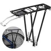 Universal Bike Cargo Rack Adjustable Bicycle Rear Luggage Carrier Touring Rack with Clamp for 26'-29' Frames