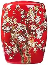 Ceramic Rice Container,Ceramic Rice Storage,Rice Jar，Ceramic Canister with Lid，Large Capacity Ceramic Rice Bucket with Lid, Home use(16 * 20 * 27cm/6.2 * 7.8 * 10.6in)