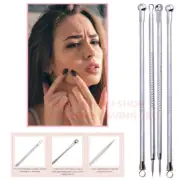 4pcs Blackhead Acne Comedone Pimple Blemish Extractor Remover Stainless Tool Kit