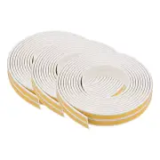 3Pcs Foam Tape Adhesive Weather Stripping 9mm Wide 2mm Thick 2.5M Long White