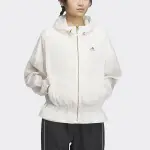 ADIDAS FOT WVN JKT HY2825 女 連帽外套 亞洲版 運動 訓練 休閒 寬鬆 褶皺 防潑水 白