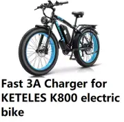 power supply ac adapter fast 3a battery Charger for Keteles K800 electric bike