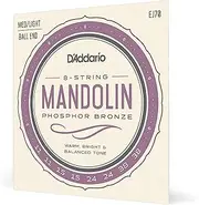 D'Addario EJ70 Phosphor Bronze Mandolin Strings, Ball End, Medium/Light, 11-38