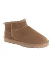 [Aus Wooli Ugg] Sheepsk Classic Ultra Mini UGG Boot in Tan