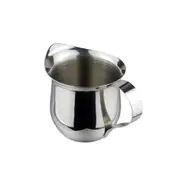 2Pcs 60ml Silver Cappuccino Coffee Pot Stainless Steel Latte Heat Resistant Milk Mug Pointed Mouth Milkshake Cup Fast Heat Conduction