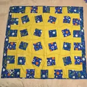 New Handmade Patchwork Quilt Kids Size Throw Blanket Designer Patch Ball37,5*40”