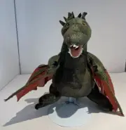Folkmanis Winged Flying Green Dragon Hand Puppet Plush Toy 17" Full Control