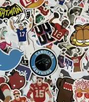 Lot of 600+ Vinyl Stickers NFL Football Pop Culture Laptop Decal Mahomes Brady