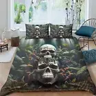 Home Textiles Bedding Cover Set Skull Printed Bedspreads Comforter Cover Set 07