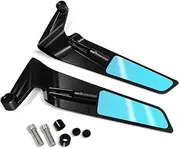 FKAUPUZTY Fit For MT-07 MT-09 MT 09 SP MT 07 Motorcycle Accessories Rearview Mirror Wind Wing Side Rear View Reversing Mt 07 Mt 09(Blue)