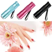 Handheld Nail Art UV Press Light Portable Quick Dry Flowers Embossed Lamps D8B5