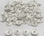 Lego 100 New White Dish 2 x 2 Studs Inverted Radar Pieces