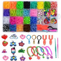 在飛比找樂天市場購物網優惠-32格皮筋手工編織器彩色橡皮筋益智兒童玩具編織手鏈套裝6