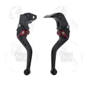 Black CNC Shorty Brake & Clutch Levers For Suzuki GSXR 750 04-05 Control Hand