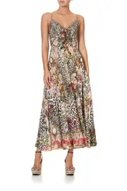 LONG DRESS WITH TIE FRONT ANARCHY AT ANNABELS