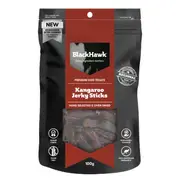 Black Hawk Dog Treats - Kangaroo Jerky Sticks 100g