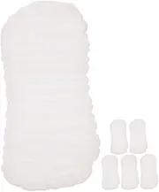 6pcs Caddy Organizer Nappy Bin Cloth Nappy Inserts Newborn Dry Wipes Cotton White