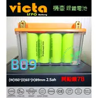 在飛比找蝦皮購物優惠-VICTA 鋰鐵電池B09威克塔YTX7B-BS 7號 可通