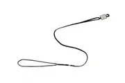 Beau Pets - Show Lead - Flat with Slide - 7mm x 125cm - Black