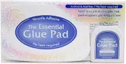 Tsukineko 2-Piece Kit Essential Glue Pad Clear Water-Based Adhesive for Paper Crafting, Pearlescent Powders, Chalks, Metallic Foils, Ultra-Fine Glitter