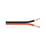 Goobay Speaker Cable ( 2 x 0.5 mm²) CCA 100M for Speakers/Receivers/Power Amplifiers/Hi-Fi Systems - Red/Black - 100 Metres