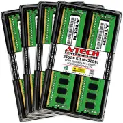 A-Tech 256GB 8x 32GB 2Rx8 PC4-25600R RDIMM DDR4 3200 ECC REG Server Memory RAM