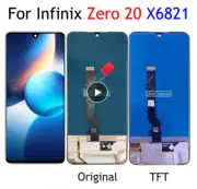 Oled / TFT 6.7 " Black For Infinix Zero 20 X6821 LCD Display Touch Screen Black