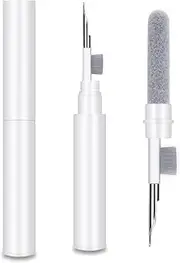 MUYOLUN Portable Airpods Cleaning Kit, 3-in-1 Multi-Function Keyboard Cleaning Pen Soft Brush, Bluetooth Earphones Case Cleaning Tools for Laptop, Tablet, Smartphone, PC Monitor