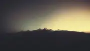 Landscape nature minimalism mountains sunlight Custom Gaming Mat Desk