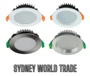 3A Samsung Chip LED Downlight Dimmable Tri Colour Flush Recessed White Chrome AU